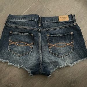 Abercrombie and fitch low rise jean shorts